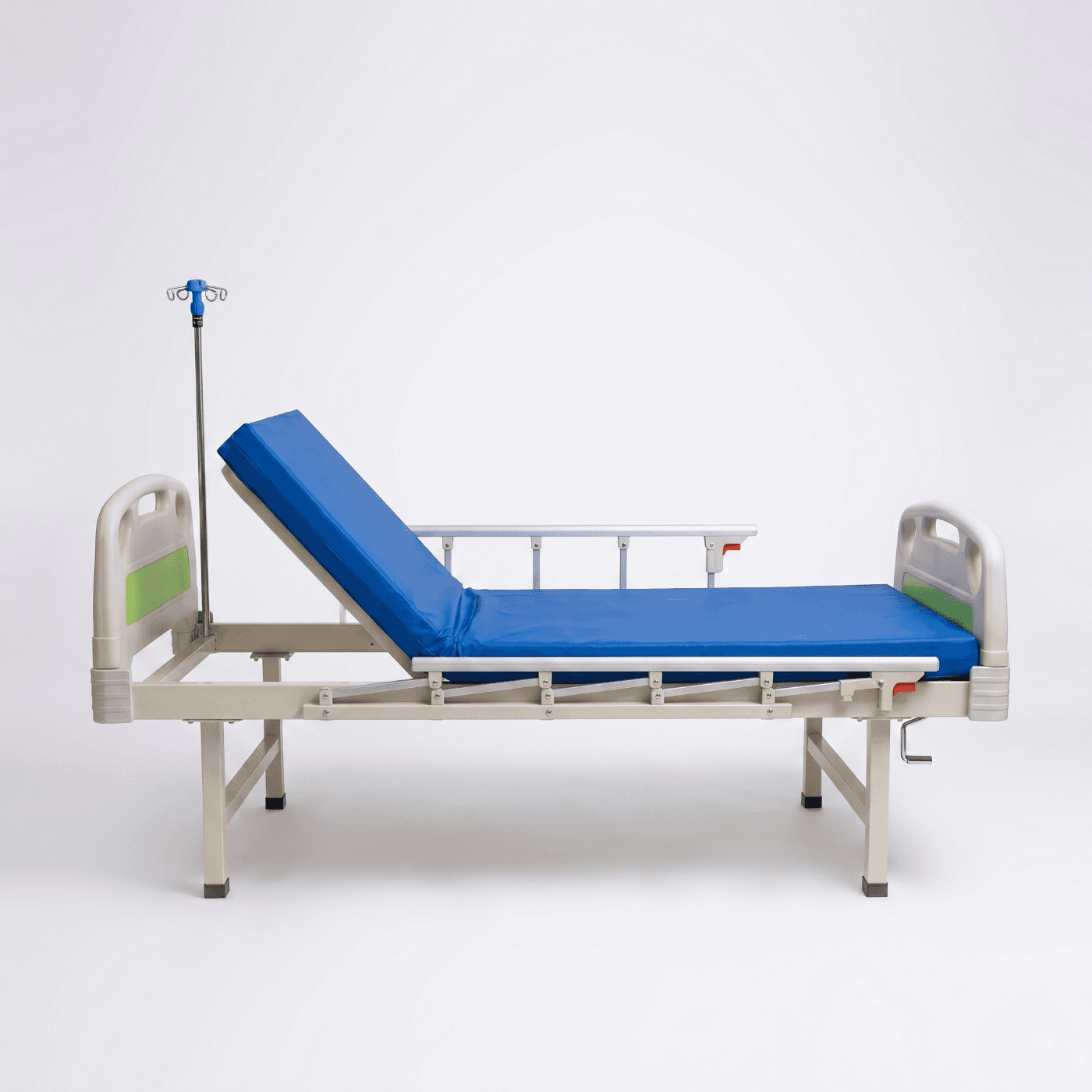 Semi-Fowler Hospital Bed for Rent – Premium Manual Patient Bed thumbnail 2
